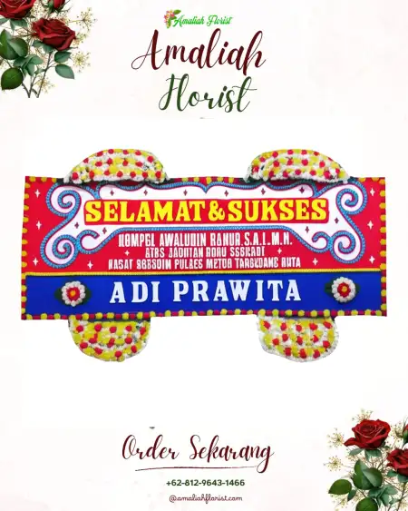 Papan Bunga Ucapan Selamat Li Anogomma